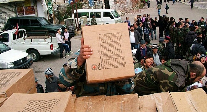 Moscou livre 4,2 t d`aide humanitaire à la province de Damas